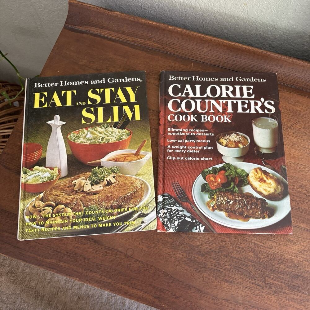Vintage Set Of 2 Better Homes & Gardens Hardcover Cookbooks